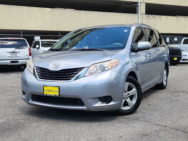 Silver 2011 Toyota Sienna 7-Passenger V6 FWD Minivan Front-Wheel Drive 6-Speed Automatic Overdrive