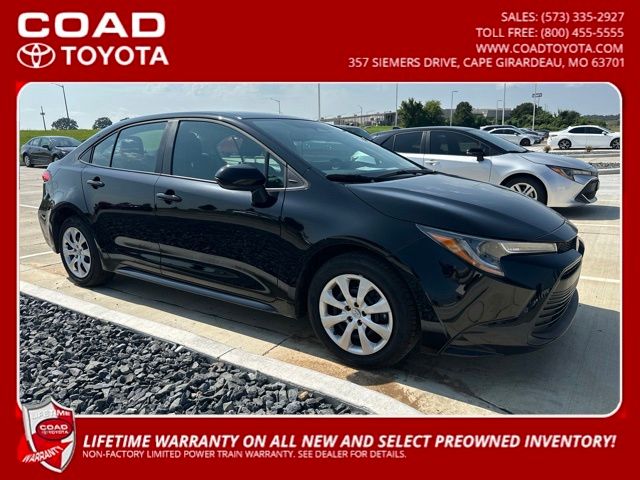 Midnight Black Metallic 2026 Toyota Corolla Sedan Front-Wheel Drive Continuously Variable Transmission