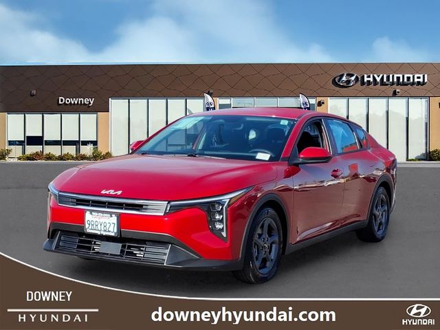 Currant Red 2025 Kia K4 LXS FWD Sedan Front-Wheel Drive Continuously Variable Transmission