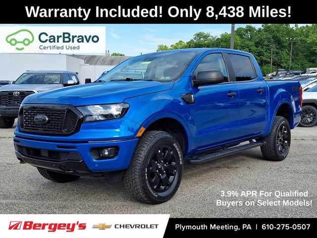 Blue Metallic 2023 Ford Ranger Pickup Truck Four-Wheel Drive Automatic