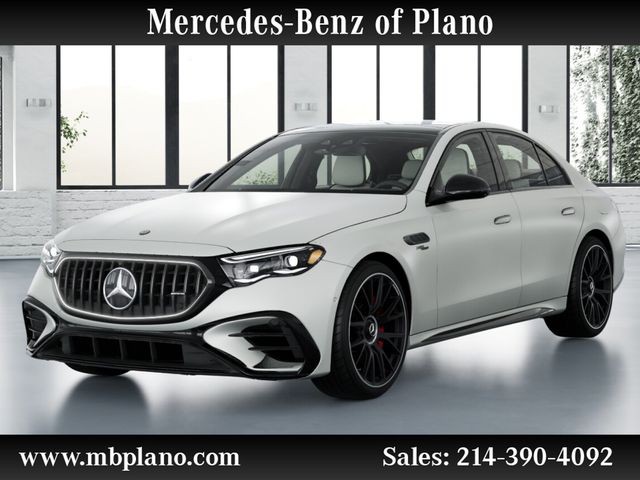 Moonlight White Magno 2026 Mercedes-Benz E-Class AMG E 53 Hybrid 4MATIC+ Sedan All-Wheel Drive 9-Speed Automatic