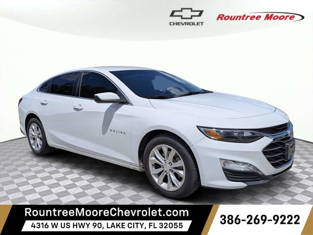 Summit White 2021 Chevrolet Malibu Sedan Front-Wheel Drive Continuously Variable Transmission