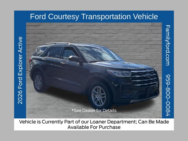 Agate Black Metallic 2026 Ford Explorer SUV / Crossover All-Wheel Drive Automatic