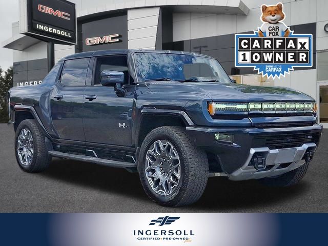 Gray (Graphite Blue Metallic) 2025 GMC Hummer EV Pickup Pickup Truck All-Wheel Drive 1-Speed Automatic