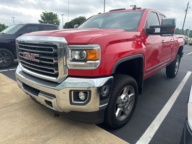 Cardinal Red 2016 GMC Sierra 2500HD SLT Double Cab SB 4WD Pickup Truck Four-Wheel Drive 6-Speed Automatic Overdrive