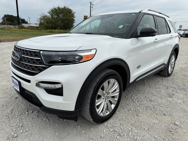 White Metallic 2021 Ford Explorer SUV / Crossover All-Wheel Drive Automatic