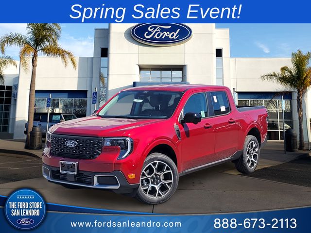 Ruby Red 2026 Ford Maverick Lariat SuperCrew AWD Pickup Truck All-Wheel Drive 8-Speed Automatic