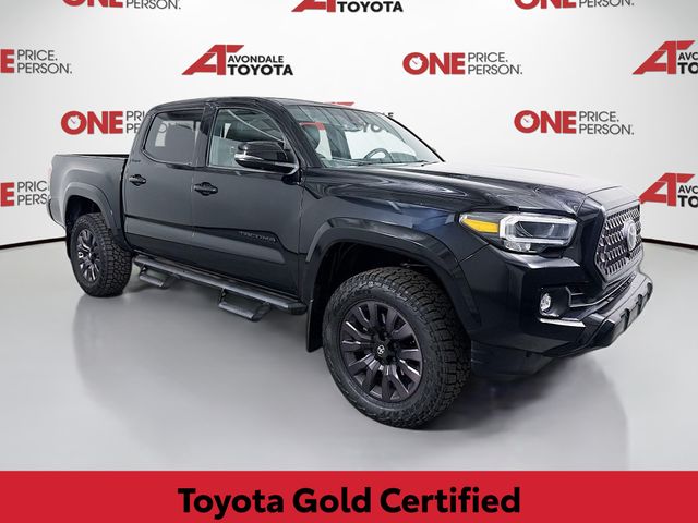 Midnight Black Metallic 2022 Toyota Tacoma Limited Double Cab 4WD Pickup Truck Four-Wheel Drive 6-Speed Automatic