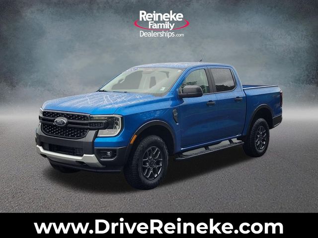 Blue Metallic 2024 Ford Ranger Pickup Truck Four-Wheel Drive Automatic