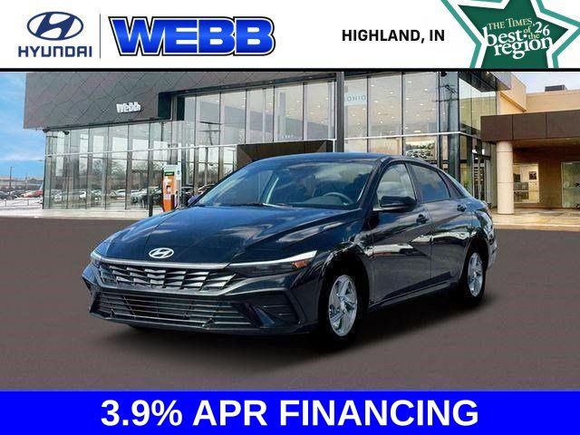 Abyss Black 2026 Hyundai Elantra Sedan Front-Wheel Drive Continuously Variable Transmission
