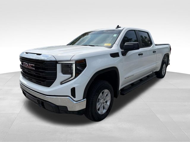 Summit White 2025 GMC Sierra 1500 Pro Crew Cab 4WD Pickup Truck Four-Wheel Drive Automatic