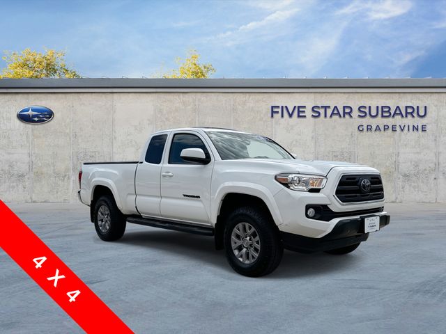Super White 2019 Toyota Tacoma Pickup Truck Four-Wheel Drive 6-Speed Automatic