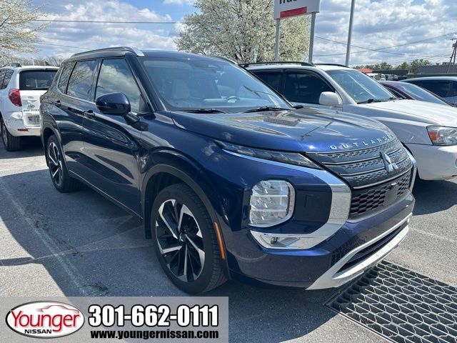 Cosmic Blue Metallic 2023 Mitsubishi Outlander SEL S-AWC SUV / Crossover All-Wheel Drive Continuously Variable Transmission