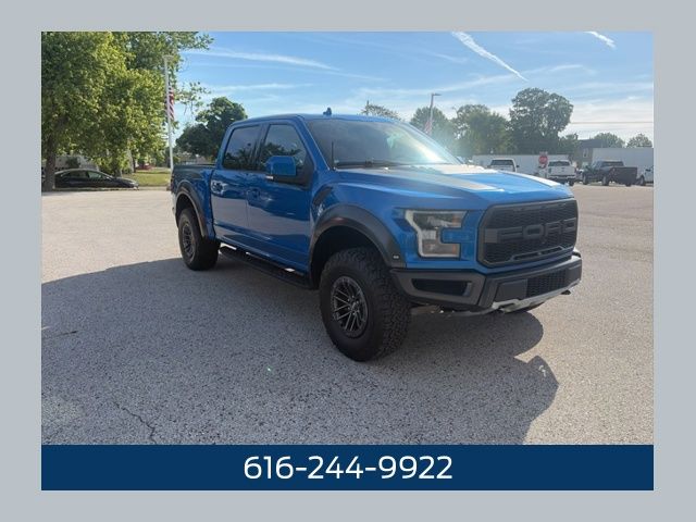 Blue Metallic 2020 Ford F-150 Raptor SuperCrew 4WD Pickup Truck Four-Wheel Drive Automatic