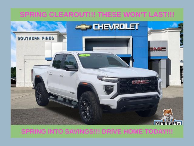Summit White 2024 GMC Canyon Elevation Crew Cab RWD Pickup Truck 4X2 8-Speed Automatic
