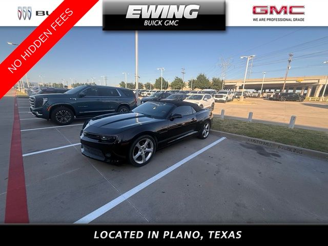 Black 2015 Chevrolet Camaro Convertible Rear-Wheel Drive 6-Speed Automatic
