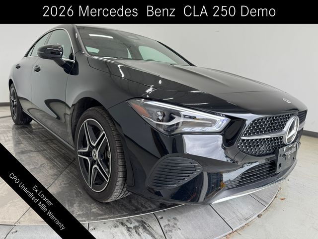 Cosmos Black Metallic 2026 Mercedes-Benz CLA 250 4MATIC Coupe All-Wheel Drive 8-Speed Dual Clutch
