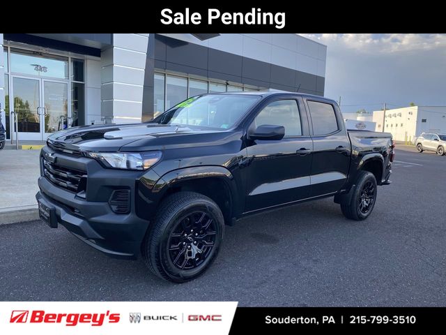 Black 2025 Chevrolet Colorado Work Truck Crew Cab 4WD Pickup Truck Four-Wheel Drive 8-Speed Automatic