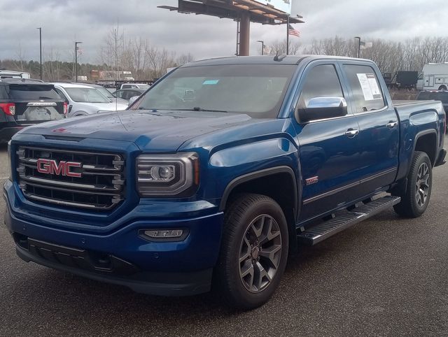 Blue Metallic 2016 GMC Sierra 1500 SLT Crew Cab 4WD Pickup Truck Four-Wheel Drive 8-Speed Automatic Overdrive