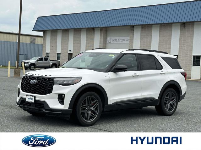 White Metallic 2025 Ford Explorer SUV / Crossover All-Wheel Drive Automatic