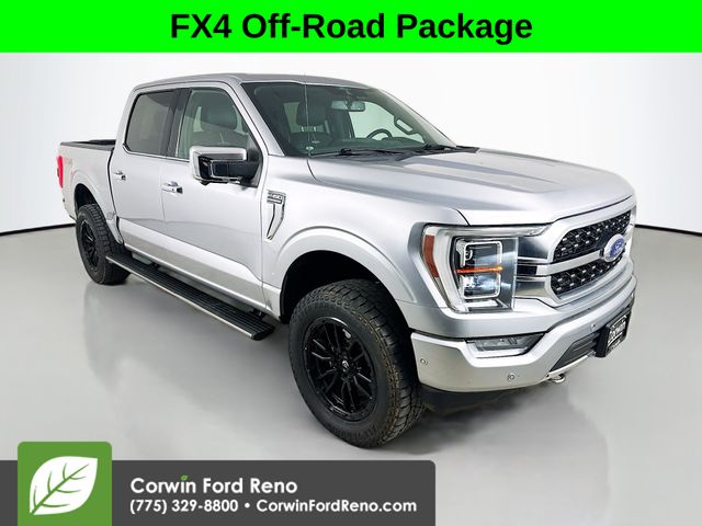 Silver Metallic 2021 Ford F-150 Pickup Truck Four-Wheel Drive Automatic
