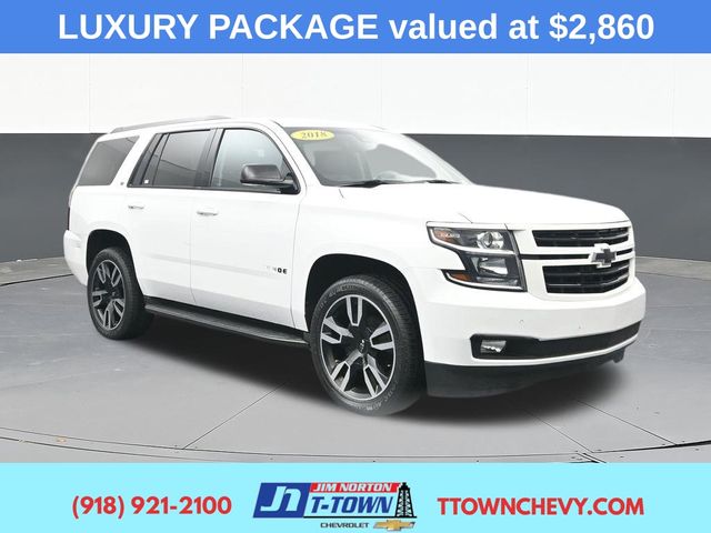 Summit White 2018 Chevrolet Tahoe SUV / Crossover Four-Wheel Drive 6-Speed Automatic Overdrive
