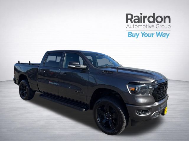Gray 2021 RAM 1500 Pickup Truck Four-Wheel Drive 8-Speed Automatic