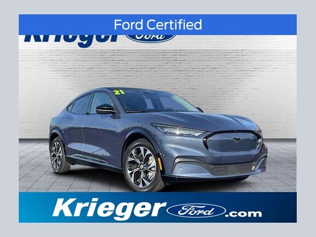 Blue Metallic 2021 Ford Mustang Mach-E Premium RWD SUV / Crossover Rear-Wheel Drive Automatic