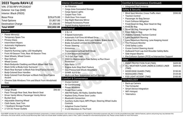 2023 Toyota RAV4 LE AWD
