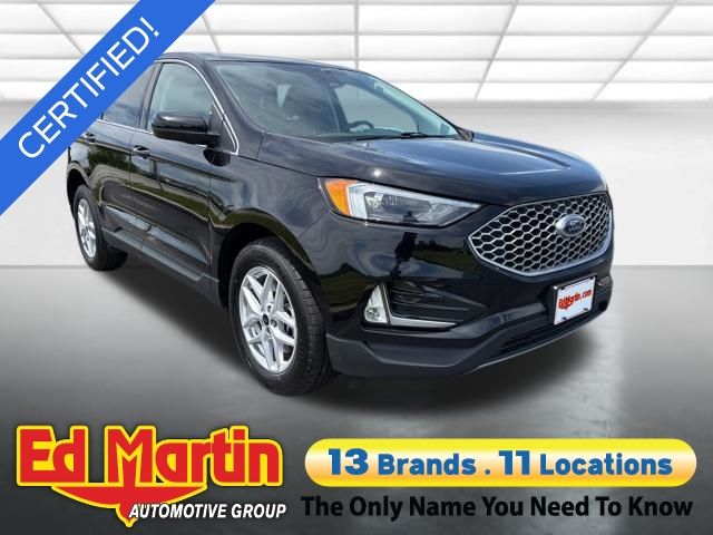 Black Metallic 2024 Ford Edge SEL AWD SUV / Crossover All-Wheel Drive 8-Speed Automatic