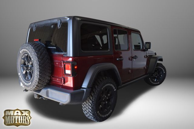 Used 2021 Jeep Wrangler Unlimited Willys with VIN 1C4HJXDN6MW584082 for sale in Kansas City