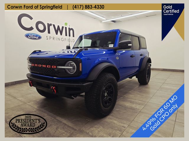 Velocity Blue Metallic 2023 Ford Bronco Wildtrak Advanced 4-Door 4WD SUV / Crossover Four-Wheel Drive Automatic