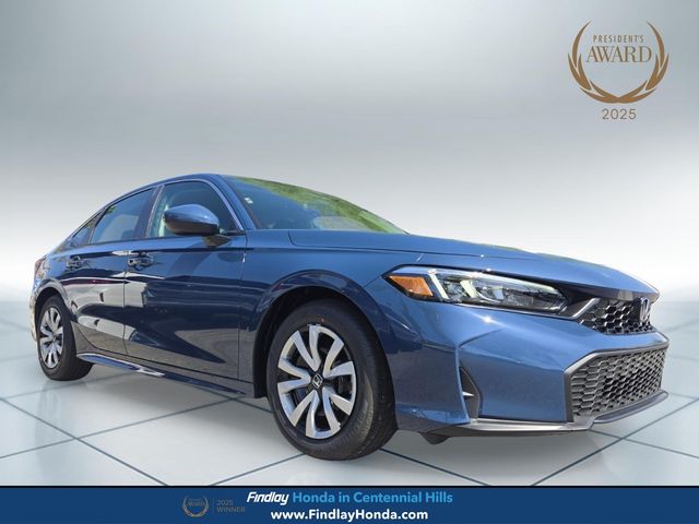 Blue Lagoon Pearl 2026 Honda Civic Sedan Front-Wheel Drive Continuously Variable Transmission