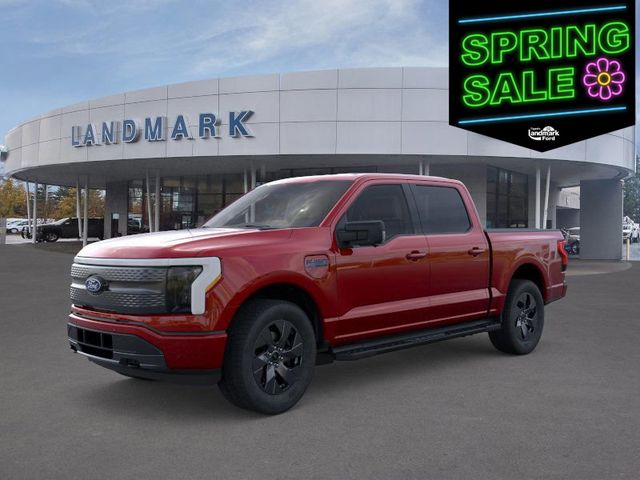 Rapid Red Metallic Tinted Clearcoat 2025 Ford F-150 Lightning Flash SuperCrew AWD Pickup Truck All-Wheel Drive Automatic