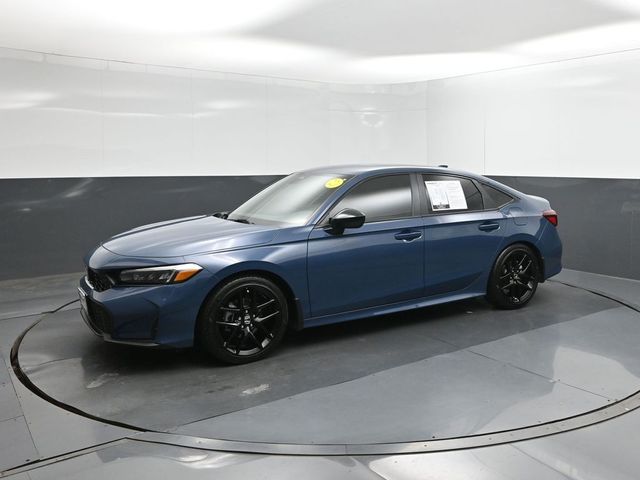 Blue Lagoon Pearl 2026 Honda Civic Sport FWD Sedan Front-Wheel Drive Continuously Variable Transmission