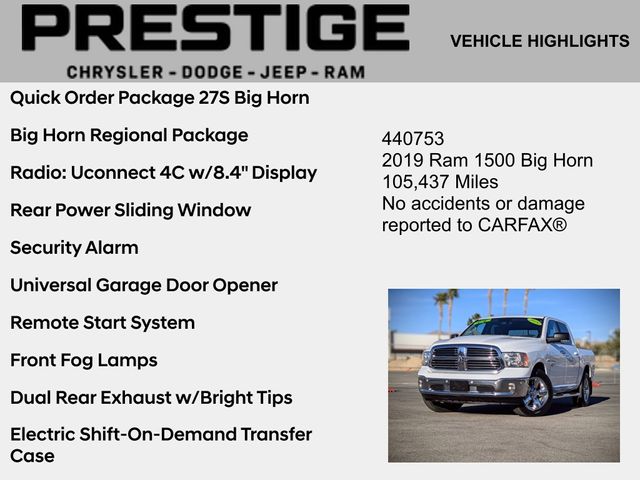 2019 Ram 1500 Classic Big Horn 2