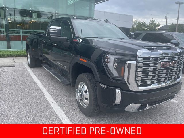 Onyx Black 2024 GMC Sierra 3500HD Denali Crew Cab 4WD Pickup Truck Four-Wheel Drive Automatic