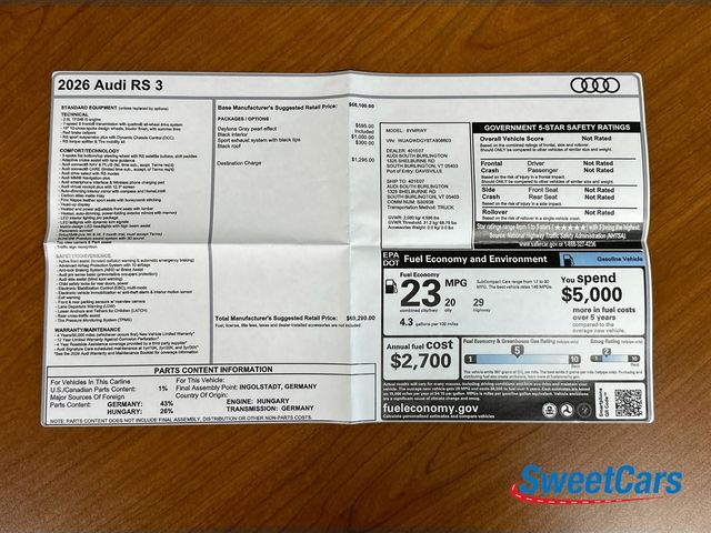 2026 Audi RS 3