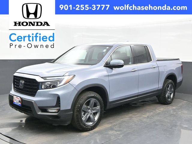 Gray 2023 Honda Ridgeline RTL-E AWD Pickup Truck All-Wheel Drive 9-Speed Automatic
