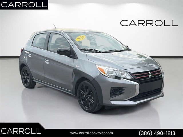 Silver 2023 Mitsubishi Mirage Hatchback Front-Wheel Drive Continuously Variable Transmission