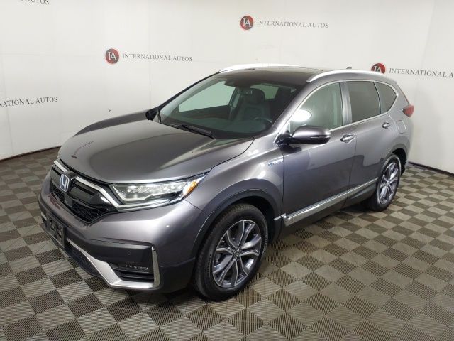 Gray 2021 Honda CR-V Hybrid Touring AWD SUV / Crossover All-Wheel Drive Continuously Variable Transmission