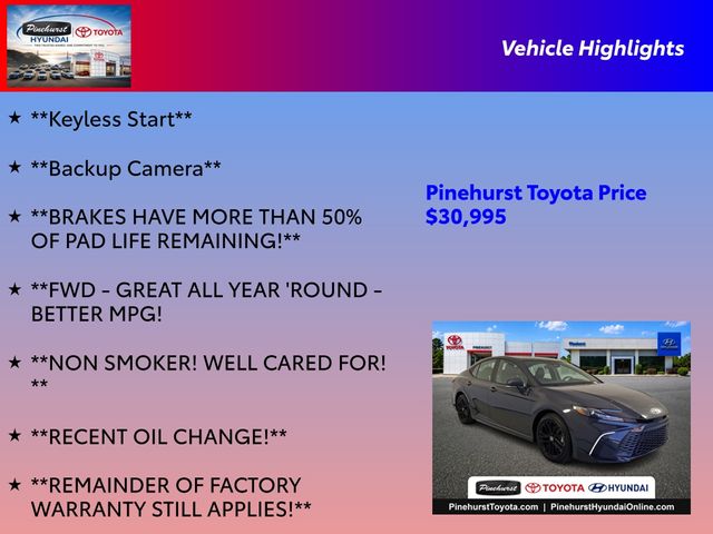 Used 2025 Toyota Camry Sedan