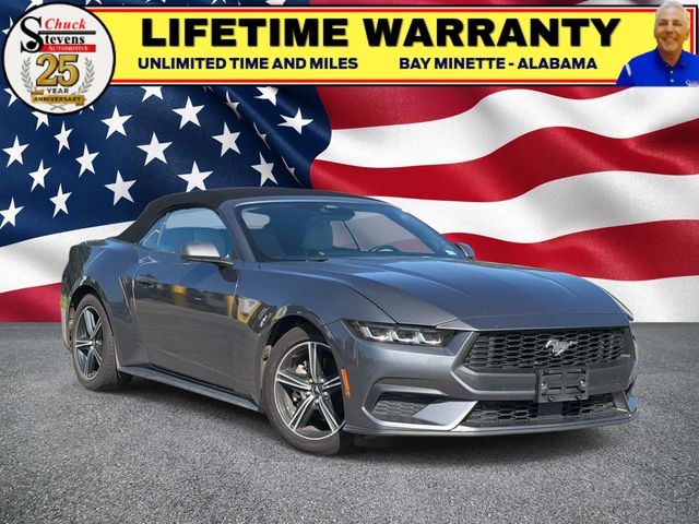 Gray Metallic 2024 Ford Mustang Convertible Rear-Wheel Drive Automatic
