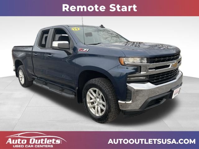Northsky Blue Metallic 2019 Chevrolet Silverado 1500 LT Double Cab 4WD Pickup Truck Four-Wheel Drive 8-Speed Automatic