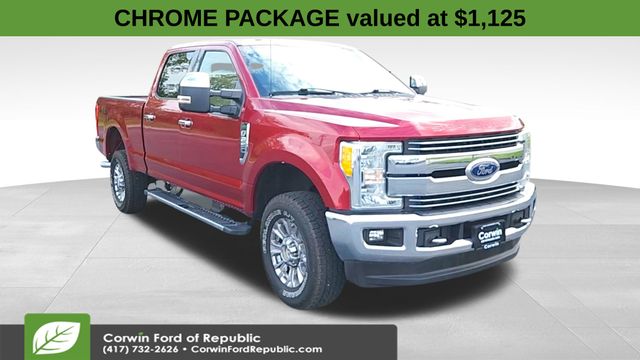 Ruby Red Metallic 2017 Ford F-250 Super Duty Lariat Crew Cab 4WD Pickup Truck Four-Wheel Drive 6-Speed Automatic