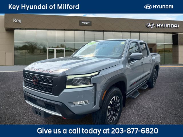 Boulder Gray Pearl 2023 Nissan Frontier Pickup Truck Four-Wheel Drive 9-Speed Automatic