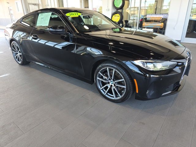 Jet Black 2021 BMW 4 Series Coupe All-Wheel Drive 8-Speed Automatic
