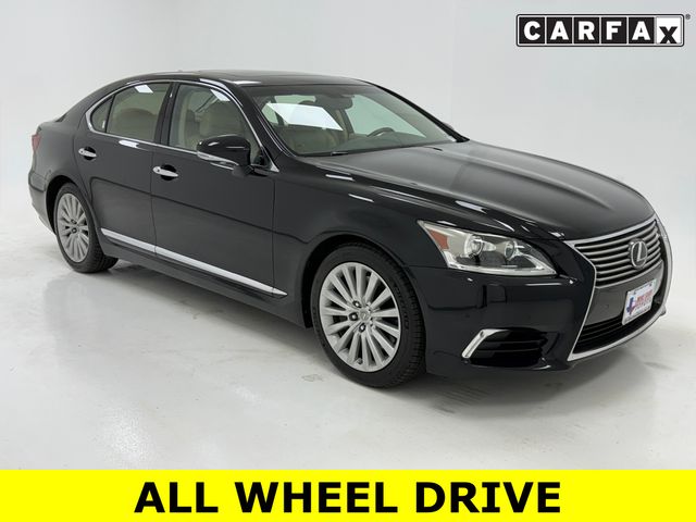 Black (Obsidian) 2015 Lexus LS 460 AWD Sedan All-Wheel Drive 8-Speed Automatic