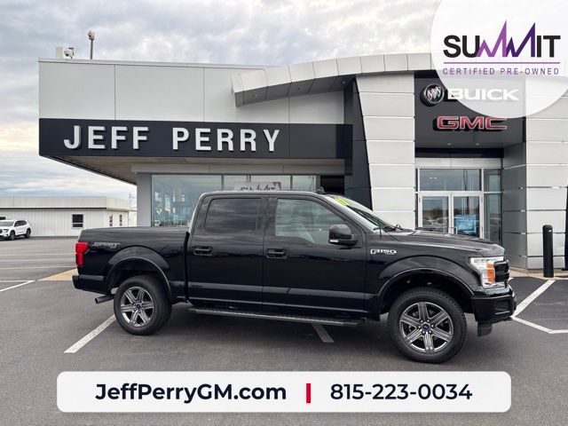 Black 2018 Ford F-150 Lariat SuperCrew 4WD Pickup Truck Four-Wheel Drive Automatic