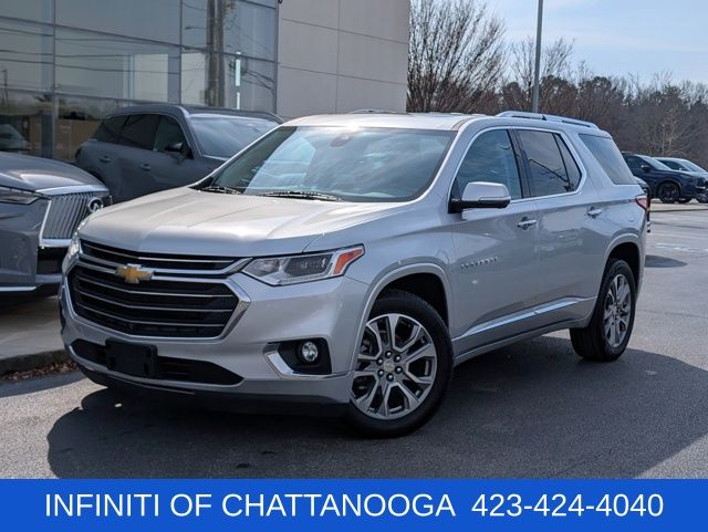 Silver Ice Metallic 2020 Chevrolet Traverse Premier FWD SUV / Crossover Front-Wheel Drive 9-Speed Automatic